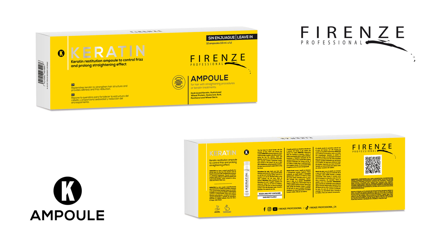 KERATIN AMPOULE 0.44 Fl. Oz (13 ml)